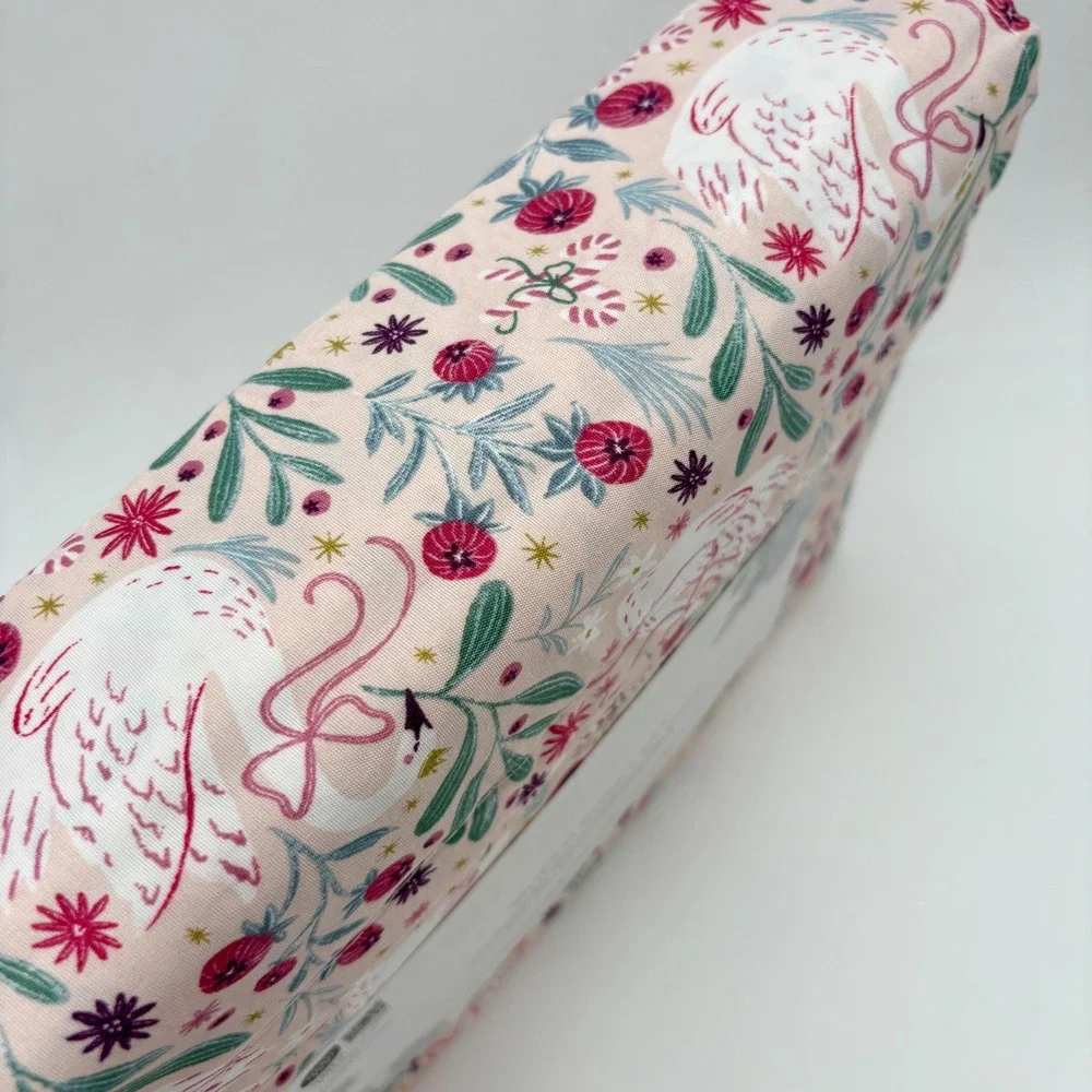 Shabby Chic Swan Floral Queen Sheet Set New in Package Blush Pink‎ Green